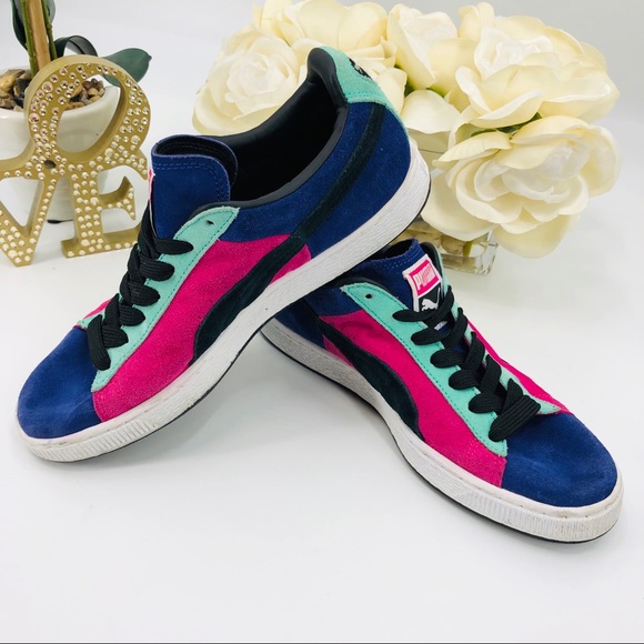 Bright Color Block Puma Sneaker - Picture 2 of 8